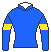 ブルーサン号の馬主、石瀬浩三の勝負服