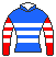 フィオライア号の馬主、友駿ホースクラブの勝負服