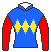 ライオットガール号の馬主、ヒダカファームの勝負服