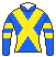 レディバグ号の馬主、ゴールドアップ・カンパニーの勝負服