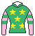 シランケド号の馬主、田畑利彦の勝負服