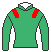 カランダガン号の馬主、アガ・カーン・スタッズの勝負服