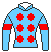 エンブロイダリー号の馬主、シルクレーシングの勝負服