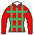 コガネノソラ号の馬主、ビッグレッドファームの勝負服