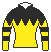 ドンインザムード号の馬主、山田貢一の勝負服