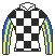 ガイアフォース号の馬主、KRジャパンの勝負服